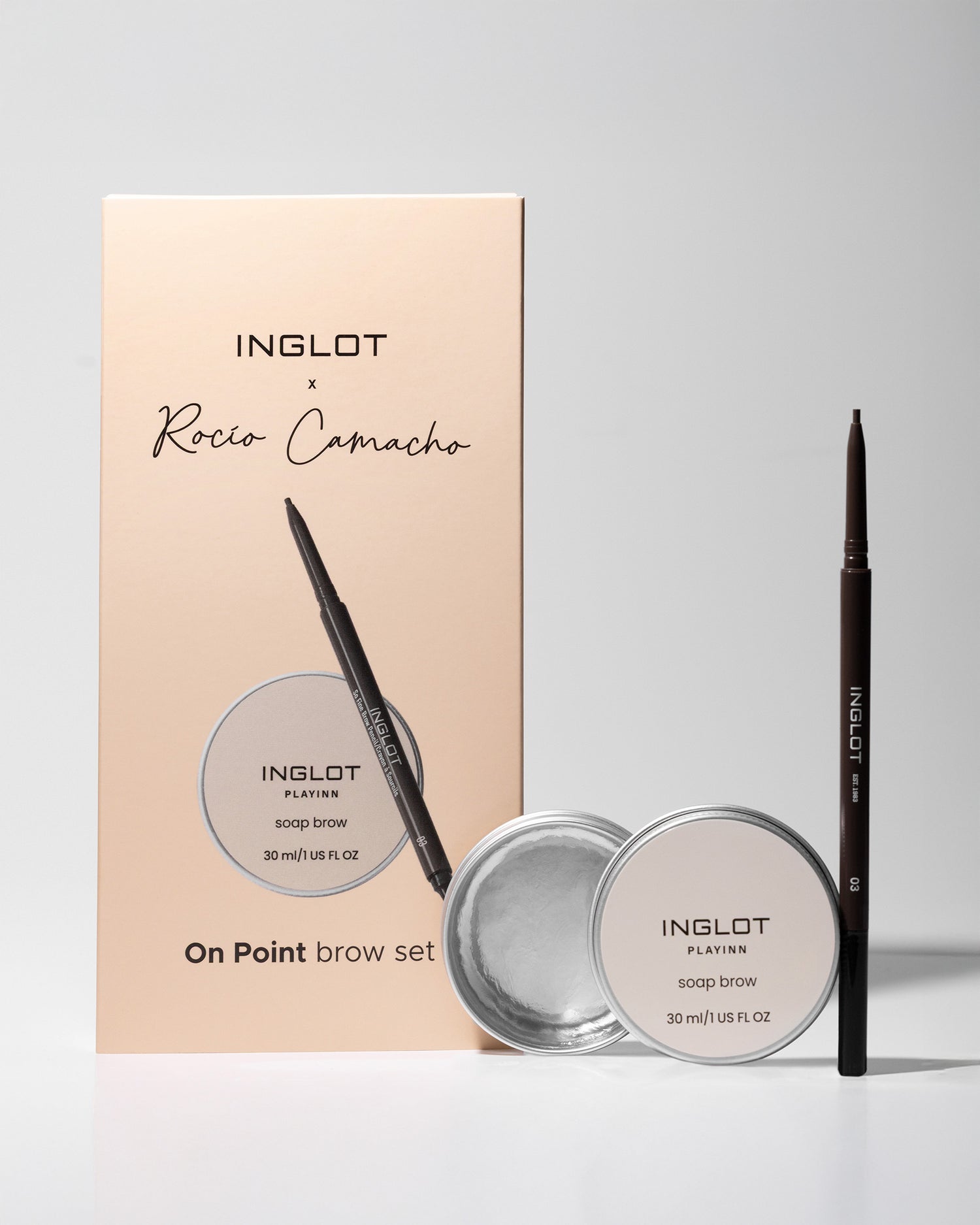 INGLOT X ROCÍO CAMACHO ON POINT BROW SET